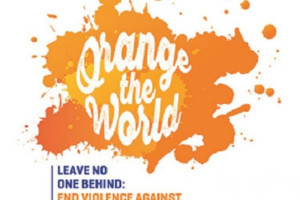 Steun voor Orange the World campagne